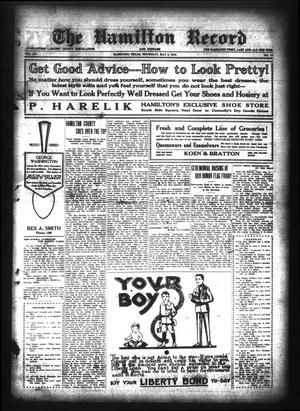 The Hamilton Record and Rustler (Hamilton, Tex.), Vol. 20, No. 10, Ed. 1 Thursday, May 2, 1918