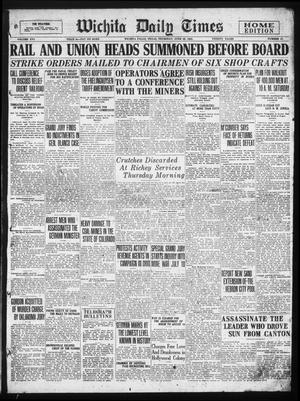 Wichita Daily Times (Wichita Falls, Tex.), Vol. 16, No. 47, Ed. 1 Thursday, June 29, 1922