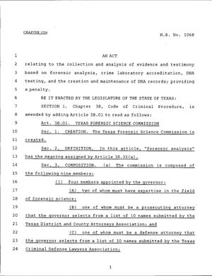 79th Texas Legislature, Regular Session, House Bill 1068, Chapter 1224