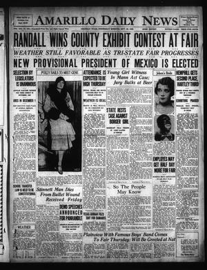 Amarillo Daily News (Amarillo, Tex.), Vol. 19, No. 324, Ed. 1 Wednesday, September 26, 1928