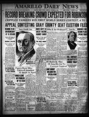 Amarillo Daily News (Amarillo, Tex.), Vol. 19, No. 333, Ed. 1 Friday, October 5, 1928