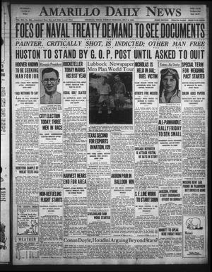 Amarillo Daily News (Amarillo, Tex.), Vol. 21, No. 206, Ed. 1 Tuesday, July 8, 1930