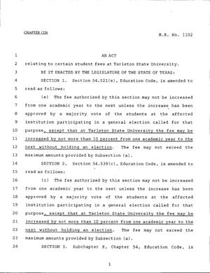 79th Texas Legislature, Regular Session, House Bill 1102, Chapter 1226