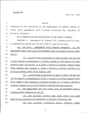 79th Texas Legislature, Regular Session, House Bill 1137, Chapter 1228