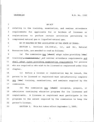 79th Texas Legislature, Regular Session, House Bill 1162, Chapter 1038