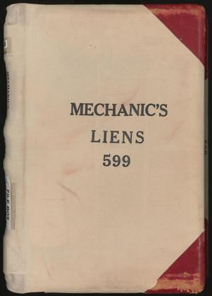 Travis County Deed Records: Deed Record 599 - Mechanics Liens