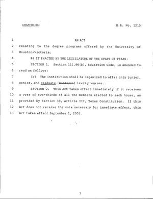 79th Texas Legislature, Regular Session, House Bill 1215, Chapter 1043