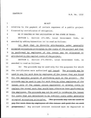 79th Texas Legislature, Regular Session, House Bill 1232, Chapter 554