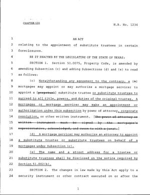 79th Texas Legislature, Regular Session, House Bill 1234, Chapter 1231