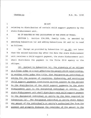 79th Texas Legislature, Regular Session, House Bill 1238, Chapter 1232