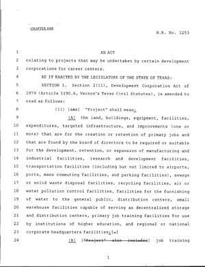 79th Texas Legislature, Regular Session, House Bill 1253, Chapter 1048