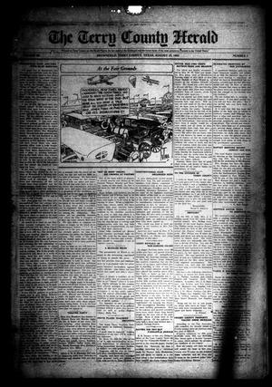 Primary view of object titled 'The Terry County Herald (Brownfield, Tex.), Vol. [20], No. 1, Ed. 1 Friday, August 15, 1924'.