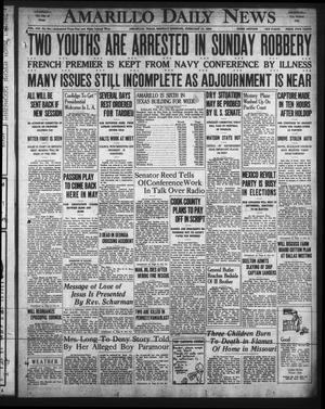 Primary view of Amarillo Daily News (Amarillo, Tex.), Vol. 21, No. 64, Ed. 1 Monday, February 17, 1930