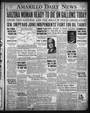 Amarillo Daily News (Amarillo, Tex.), Vol. 21, No. 68, Ed. 1 Friday, February 21, 1930
