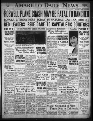 Amarillo Daily News (Amarillo, Tex.), Vol. 21, No. 72, Ed. 1 Monday, February 24, 1930
