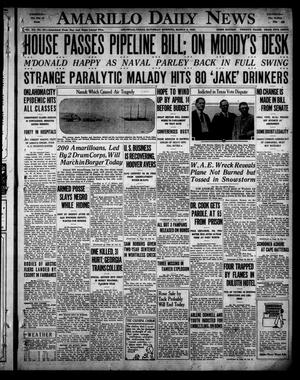 Primary view of object titled 'Amarillo Daily News (Amarillo, Tex.), Vol. 21, No. 84, Ed. 1 Saturday, March 8, 1930'.