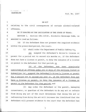 79th Texas Legislature, Regular Session, House Bill 1357, Chapter 1056
