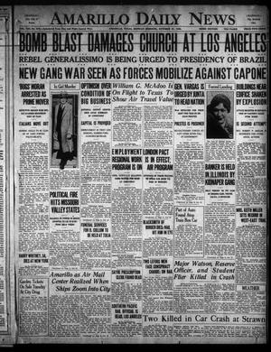 Amarillo Daily News (Amarillo, Tex.), Vol. 21, No. 319, Ed. 1 Monday, October 27, 1930