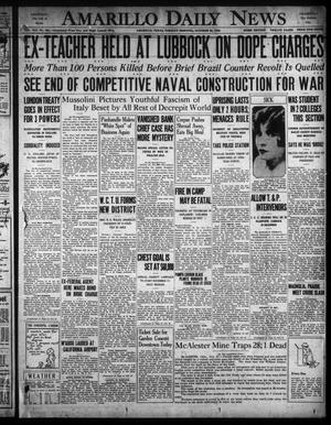 Amarillo Daily News (Amarillo, Tex.), Vol. 21, No. 320, Ed. 1 Tuesday, October 28, 1930