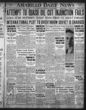 Amarillo Daily News (Amarillo, Tex.), Vol. 22, No. 8, Ed. 1 Wednesday, November 12, 1930
