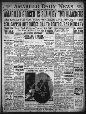 Amarillo Daily News (Amarillo, Tex.), Vol. 22, No. 27, Ed. 1 Thursday, December 4, 1930