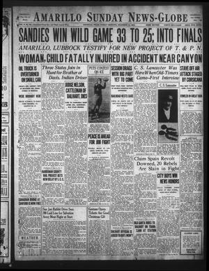Primary view of object titled 'Amarillo Sunday News-Globe (Amarillo, Tex.), Vol. 5, No. 50, Ed. 1 Sunday, December 14, 1930'.