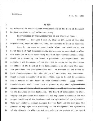 79th Texas Legislature, Regular Session, House Bill 1403, Chapter 570