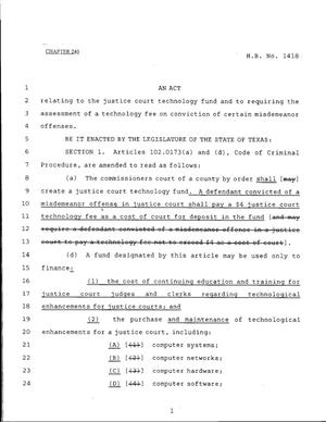79th Texas Legislature, Regular Session, House Bill 1418, Chapter 240
