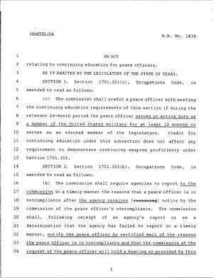 79th Texas Legislature, Regular Session, House Bill 1438, Chapter 1236