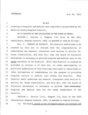 79th Texas Legislature, Regular Session, House Bill 1455, Chapter 1237