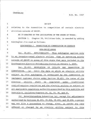 79th Texas Legislature, Regular Session, House Bill 1567, Chapter 1072