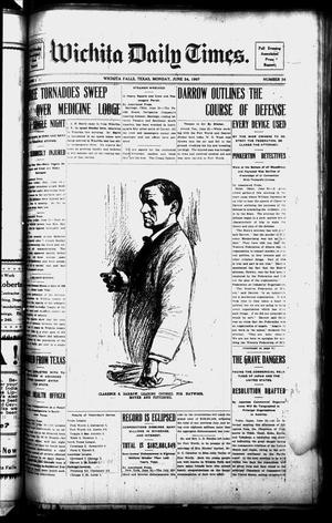 Primary view of object titled 'Wichita Daily Times. (Wichita Falls, Tex.), Vol. 1, No. 36, Ed. 1 Monday, June 24, 1907'.