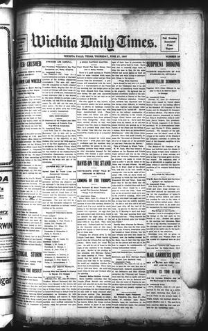 Wichita Daily Times. (Wichita Falls, Tex.), Vol. 1, No. 39, Ed. 1 Thursday, June 27, 1907