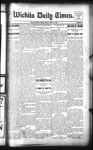 Primary view of object titled 'Wichita Daily Times. (Wichita Falls, Tex.), Vol. 1, No. 52, Ed. 1 Friday, July 12, 1907'.