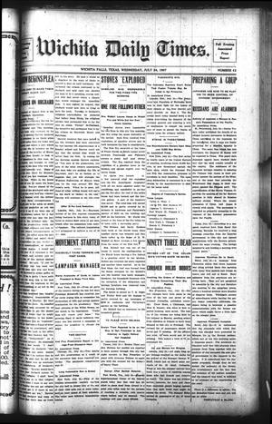 Wichita Daily Times. (Wichita Falls, Tex.), Vol. 1, No. 62, Ed. 1 Wednesday, July 24, 1907