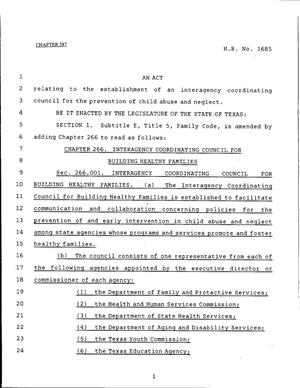 79th Texas Legislature, Regular Session, House Bill 1685, Chapter 587