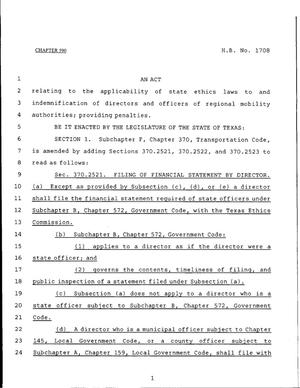 79th Texas Legislature, Regular Session, House Bill 1708, Chapter 590