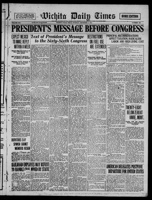 Wichita Daily Times (Wichita Falls, Tex.), Vol. 13, No. 186, Ed. 1 Tuesday, December 2, 1919