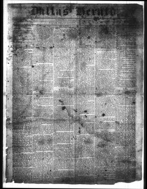 Primary view of object titled 'Dallas Herald. (Dallas, Tex.), Vol. 7, No. [46], Ed. 1 Wednesday, May 18, 1859'.
