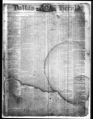 Primary view of object titled 'Dallas Herald. (Dallas, Tex.), Vol. 8, No. 6, Ed. 1 Wednesday, August 10, 1859'.