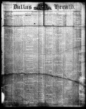 Primary view of object titled 'Dallas Herald. (Dallas, Tex.), Vol. 9, No. 12, Ed. 1 Wednesday, December 26, 1860'.