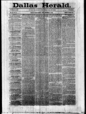 Dallas Herald. (Dallas, Tex.), Vol. 10, No. 11, Ed. 1 Wednesday, December 18, 1861
