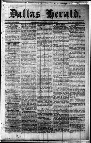 Dallas Herald. (Dallas, Tex.), Vol. 10, No. 52, Ed. 1 Saturday, November 22, 1862