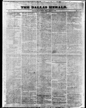 Primary view of The Dallas Herald. (Dallas, Tex.), Vol. 11, No. 51, Ed. 1 Saturday, August 13, 1864
