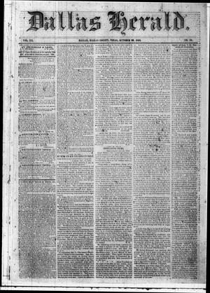 Dallas Herald. (Dallas, Tex.), Vol. 12, No. 10, Ed. 1 Saturday, October 29, 1864