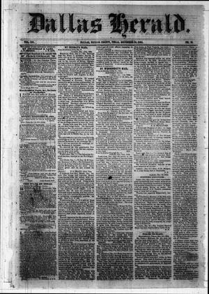 Dallas Herald. (Dallas, Tex.), Vol. 12, No. 18, Ed. 1 Saturday, December 24, 1864