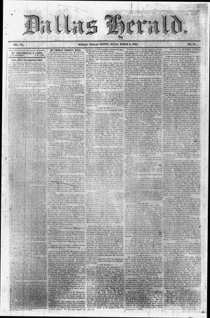 Primary view of Dallas Herald. (Dallas, Tex.), Vol. 12, No. 27, Ed. 1 Thursday, March 2, 1865