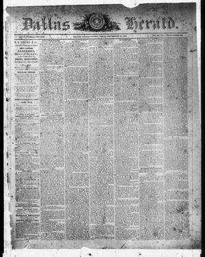 Dallas Herald. (Dallas, Tex.), Vol. 13, No. 1, Ed. 1 Saturday, September 16, 1865