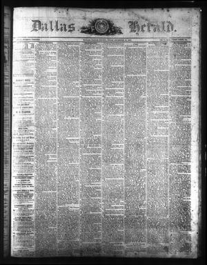 Primary view of object titled 'Dallas Herald. (Dallas, Tex.), Vol. 15, No. 14, Ed. 1 Saturday, December 21, 1867'.