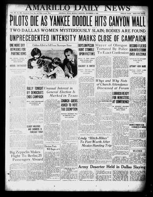 Amarillo Daily News (Amarillo, Tex.), Vol. 19, No. 355, Ed. 1 Monday, November 5, 1928